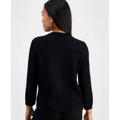 Anne Klein Petite Pocket Button Front Cardigan, Stylish Comfortable Knit Layer