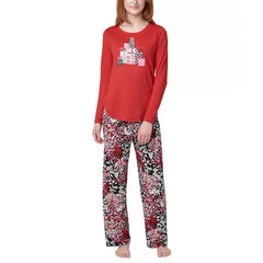 Women's 2-Pc. Timeless Soft Jersey Packaged Pajama Set, Created by Macy's-Salsa