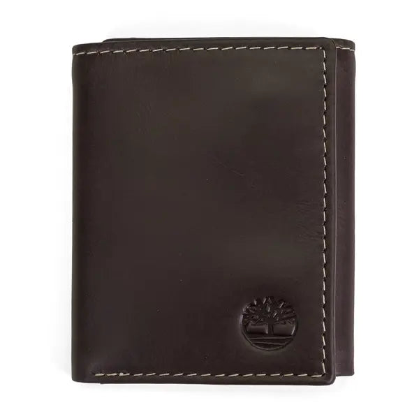 Timberland Men's Cloudy Trifold Leather Wallet