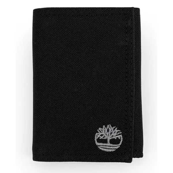 Timberland Men's Nylon Trifold Leather Wallet