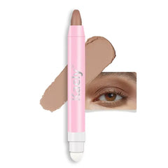 Kaely 2 in 1 Cream Eye Shadow Brightener Sticks for Eyes, Pencil Eyeshadow Applicator Stick Waterproof Pigmented, Eye Shadow Palette Highlighter Makeup