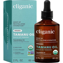 Cliganic Organic Tamanu Oil 2, 4oz, 100% Pure - For Face, Hair & Skin | Natural Cold Pressed, Hexane-Free