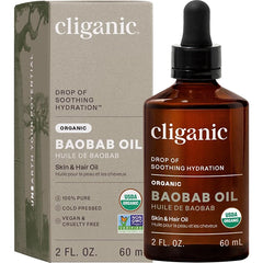 Cliganic Organic Baobab Oil – 100% Pure & Natural, Cold Pressed Unrefined – Deep Moisturizing Oil for Face, Hair & Skin (Packaging May Vary)