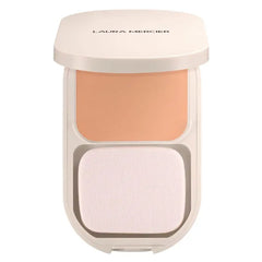 Laura Mercier Real Flawless Feather Matte Powder Foundation, Sheer to Medium Coverage, 16 HR Fade-Proof Wear, Hydration & Shine Control, Weightless Face Powder Compact, Hyaluronic Acid Infused