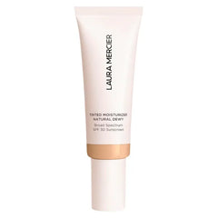 Laura Mercier Tinted Moisturizer Natural Dewy with SPF 30: 24HR+ Hydration, Long Lasting, Sheer to Light, Buildable Coverage, Dewy Finish, Improve Skin Tone and Texture, Skin Tint, 1.5 Ounce (Full Size)
