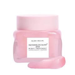 Glow Recipe Watermelon Glow AHA Night Treatment - Overnight Resurfacing Mask with AHA Complex, Hyaluronic Acid, Niacinamide & Watermelon Enzymes for Smooth, Glowing, Even-Toned Skin