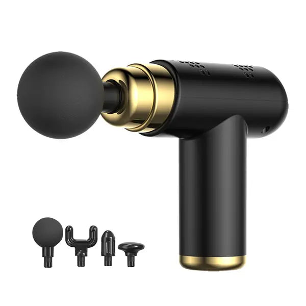 Fascia Massage Gun Muscle Relaxation Massager Portable Handheld Electric Body Massage Gun with 4 Replaceable Massage Heads 6 Vibration Speeds