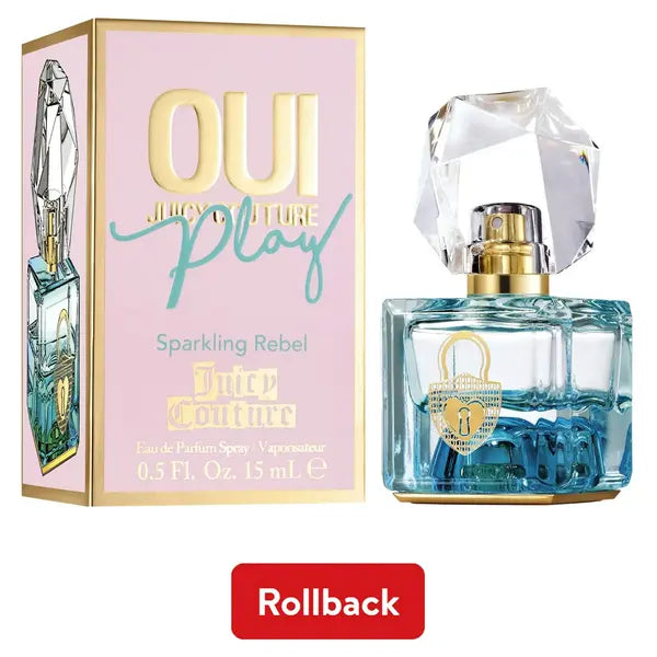 Juicy Couture OUI Play Sparkling Rebel Eau De Parfum, Perfume for Women - .5 oz