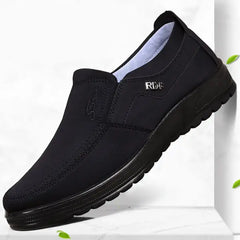 KaLI_store Slip on Shoes for Men Men's Slip on Breathable Walking Shoes Ultra Lightweight Casual Sport Gym Fashion Sneakers,Black