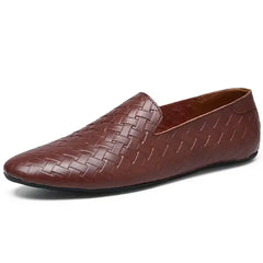 Men's Casual Loafers Slip On Leather Shoes Lightweight Driving Shoes Moccasins Classic Penny Loafer Flats Boat Shoes Outdoor Walking Shoes