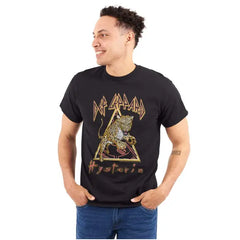 Vintage Leopard Def Leppard Hysteria Men's Graphic T Shirt