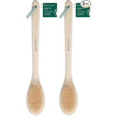 EcoTools Bath Bristle Brush, Bath Brush with Long Handle, Cleanse Back & Hard-to-Reach Areas, Eco Friendly Shower Brush for Exfoliating, Cruelty Free Nylon Bristles, Vegan