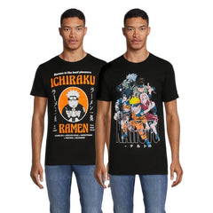 Naruto Men’s and Big Men’s Graphic Tee Shirts, 2-Pack