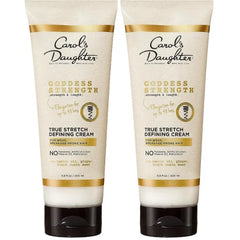 Carol's Daughter Goddess Strength True Stretch Defining Hair Cream For Waves, Coils and Curls, Curl Defining Cream with Castor Oil, 6.8 Fl Oz