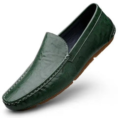 Men's Casual Loafers Slip On Leather Shoes Lightweight Driving Shoes Moccasins Classic Penny Loafer Flats Boat Shoes Outdoor Walking Shoes
