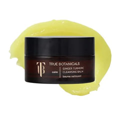 True Botanicals Ginger Turmeric Cleansing Balm Natural Hydrating Facial Cleanser + Makeup Remover for Dry & Sensitive Skin Nourishing Oil Cleanser with Ceramides & Antioxidants Vegan 3.4 fl oz