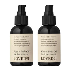 Loved01 Face & Body Oil, John Legend Skincare, Vitamin A & E, Fades Scars, Stretch Marks & Hyperpigmentation, Lightweight Non-Greasy, Daily Hydration, Vegan & Cruelty-Free, 3.4 oz