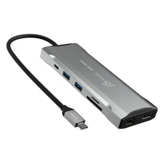 j5CREATE JCD397 USB-C Triple Monitor Dock, 4K@60Hz, 10Gbps Speed - Space Gray