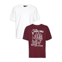 No Boundaries Men's & Big Men's Graphic & Solid Tee Shirts, 2-Pack