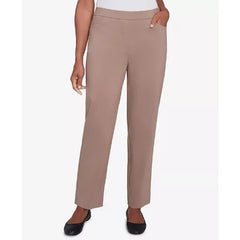 Alfred Dunner Women's Telluride Millennium Faux Fly Front Short Length Pants