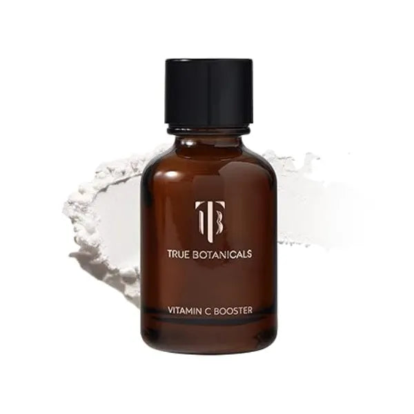 True Botanicals Vitamin C Booster Powder Treats Dark Spots & Visibly Brightens w/Ferulic Acid Supercharge Any Serum/Moisturizer Dermatologist Tested, All Natural, Vegan 0.5 oz 14 g