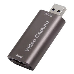 4K USB 3.0 to HDMI-compatible Video Capture Card 1080p Game Capture Card Recorder Box Device for Live Streaming Loop Out