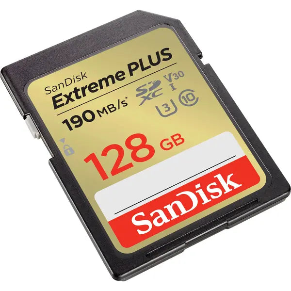 SanDisk Memory Card SD Extreme Plus 190MB/S 128GB