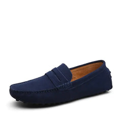 Big Size Men's Casual Loafers Slip On Leather Shoes Lightweight Driving Shoes Moccasins Classic Penny Loafer Flats Boat Shoes