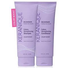 Keranique Shampoo and Conditioner - Volumizing Shampoo and Conditioner Set for Fine, Thinning Hair and Fuller Hair Growth - Keratin Enriched, Volume Thickening, Sulfate-Free, Color-Safe, Anti-Aging