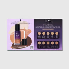 Keys Soulcare It's Like Skin 2-in-1 Concealer + Tint Sample Card - Light Shades