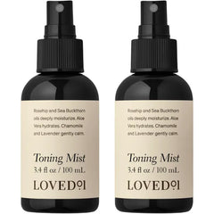 Loved01 Face & Body Toning Mist, John Legend Skincare, Hydrating & Soothing Toner, Moisturizing Post-Shave Spray, Alcohol-Free, with Witch Hazel, Jojoba Oil, & Aloe Vera, 3.4 oz