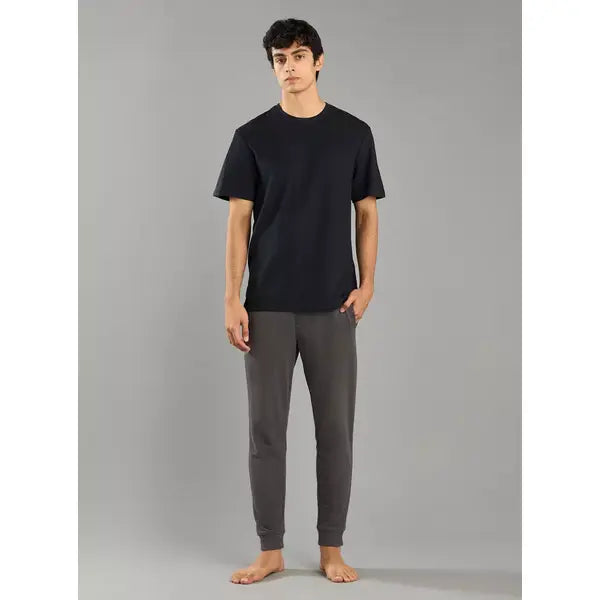 Plain Crew Neck T-shirt - Black