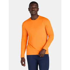 Athletic Works Men's and Big Men’s Tri-Blend Active Tee with Long-Sleeves
