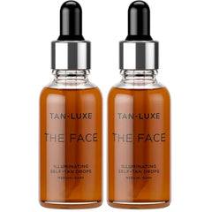 Tan-Luxe The Face, Illuminating Self Tan Drops, Custom Face Tanner for a Natural Looking Glow, Skincare Benefits, Mix with Moisturizer or Serum, Cruelty-Free, 1.01 fl. oz