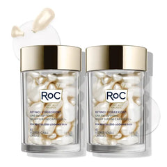 RoC Retinol Correxion Anti-Aging Wrinkle Night Serum, Retinol Serum for Face, Daily Treatment for Fine Lines, Post Acne Scars, Unscented