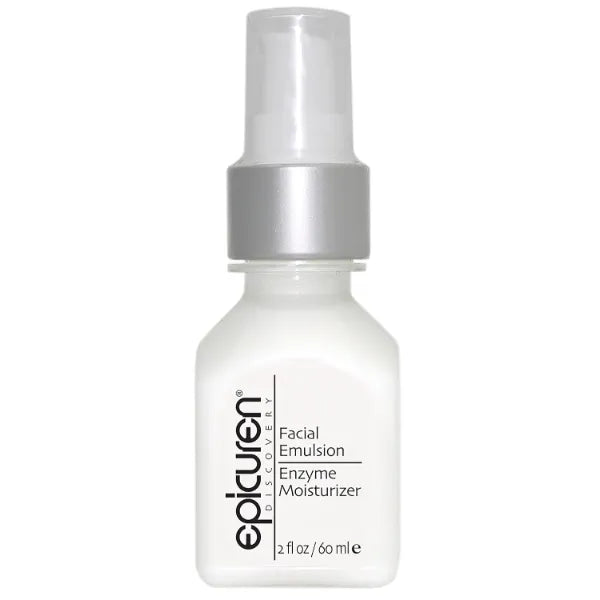 Epicuren Discovery Facial Emulsion Enzyme Moisturizer, Light-weight daily Moisturizer for All skin Types