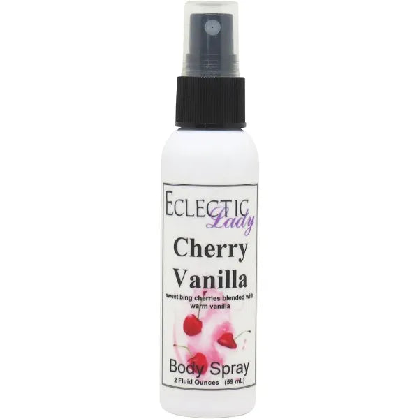 Eclectic Lady Cherry Vanilla Body Spray, Body Mist for Women with Clean, Light & Gentle Fragrance, Cologne with Soft, Subtle Aroma For Daily Use