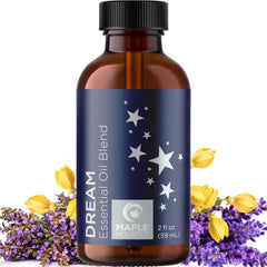 Maple Holistics Sleep Essential Oil Blend for Diffuser - Dream Essential Oils for Diffusers Aromatherapy and Relaxation with Clary Sage Ylang-Ylang Roman Chamomile and Lavender for Sleep Time Support