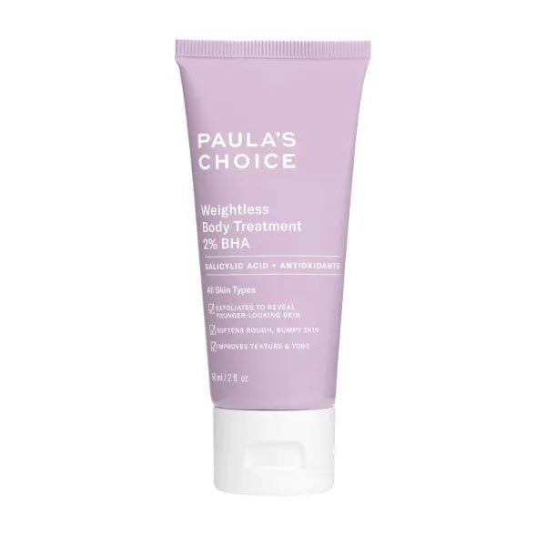 Paula's Choice Weightless Body Lotion Treatment 2% BHA, Salicylic Acid & Chamomile Lotion Exfoliant, Body Moisturizer for Keratosis Pilaris (KP) Prone Skin & Clogged Pores, Fragrance-Free