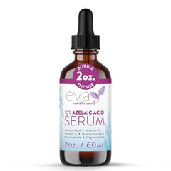 Eva Naturals Azelaic Acid Skincare Serum for Face – Facial Treatment with Niacinamide & Hyaluronic Acid Formula for Redness Soothing, Acne Breakouts, Uneven Skin Texture, Fragrance Free