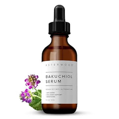 Asterwood Bakuchiol Serum for Face Retinol Alternative Plumping, Anti Aging, Wrinkle Reducing Fragrance Free