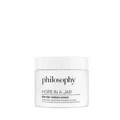 philosophy hope in a jar barrier restore cream with ha+ complex, cica & ceramides – intensely hydrating moisturizer for dry, sensitive skin, repairs & soothes