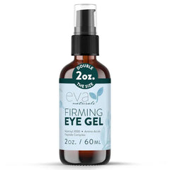 Eva Naturals Eye Gel for Dark Circles, Bags & Puffiness – Anti-Aging Serum with Peptides, Hyaluronic Acid & Botanicals – Firming Under Eye Treatment for Wrinkles, Fine Lines & Tired Skin