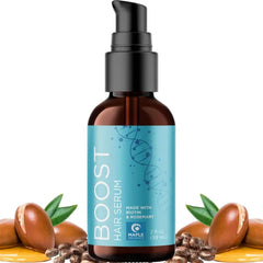 Maple Holistics Volumizing Biotin Hair Serum for Men & Women - Caffeine Serum for Hair and Scalp Care with Peppermint Black Castor & Rosemary Oil for Enhanced Volume Shine & Hydration - Vegan & Cruelty Free
