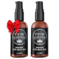 Viking Revolution Luxury After-Shave Balm for Men - Soothes and Moisturizes Face After Shaving - Eliminates Razor Burn for A Silky Smooth Finish - Sandalwood Scent
