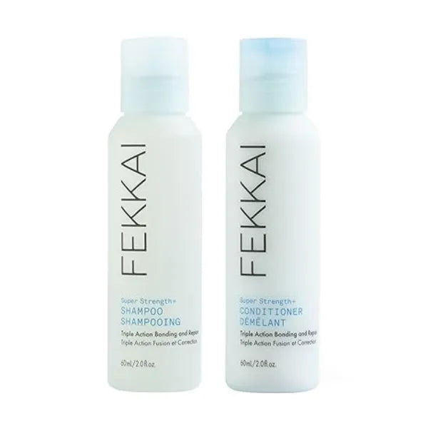 FEKKAI Super Strength+ Protein PowerBond Shampoo + Conditioner Bonds, Repairs, and Protects for 3X Stronger Hair Free of Sulfates, Parabens, Phthalates