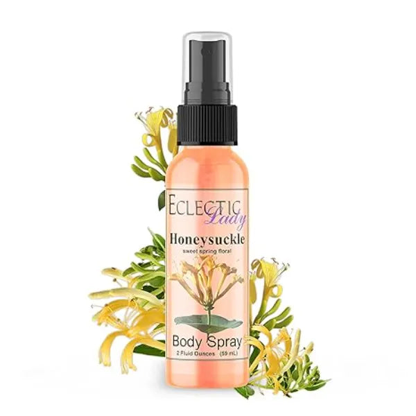 Eclectic Lady Honeysuckle Body Spray, Body Mist for Women with Clean, Light & Gentle Fragrance, Cologne with Soft, Subtle Aroma For Daily Use