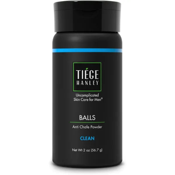 Tiege Hanley Anti Chafe Powder for Men, Cooling Body Powder Deodorant for Foot, Thigh and Groin, Fresh Moisture Control With Eucalyptus and Spearmint, Clean Scent, Men’s Skin Care