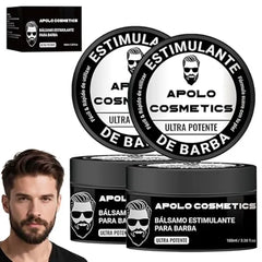 apolo cosmetics Para Barba Beard Growth Balm, Ultra Potente Estimulante de Barba, Bálsamo para Crecimiento de Barba Crema, Softner/Unscented Beard Butter, Sin Irritación 100ml