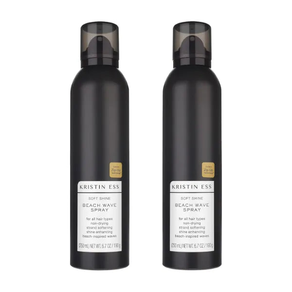 Kristin Ess Hair Soft Shine Beach Wave Hair Spray for Soft Texture + Shine, Non-Drying, Wavy Hair Styling Product, 6.7 oz